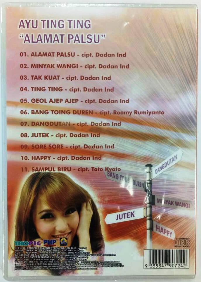  AYU  TING  TING  Alamat  Palsu  CD end 4 10 2022 12 00 AM 