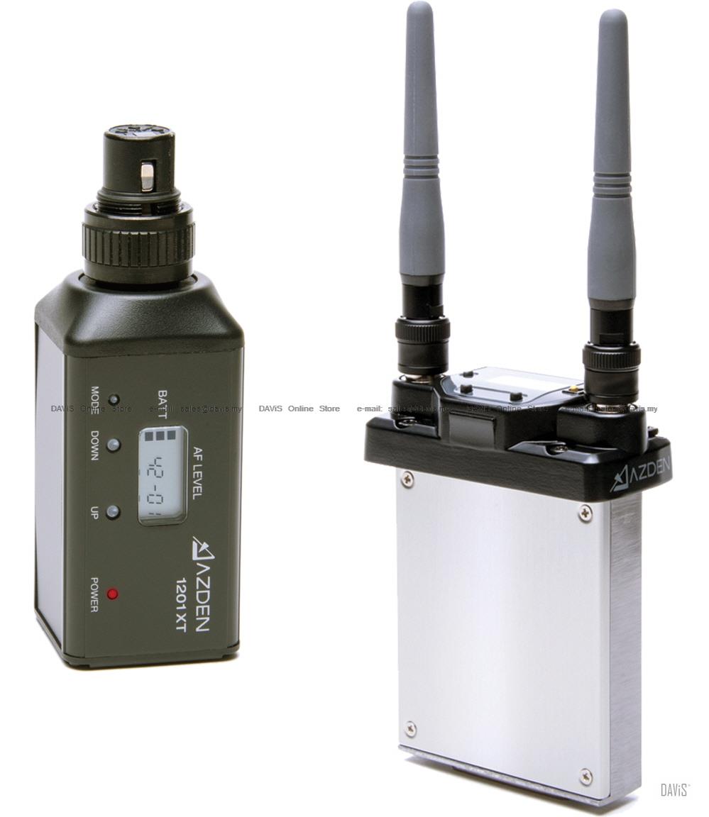 AZDEN 1201SIX - 1201URX/Si + 1201XT UHF Wireless Mic System Slot-In