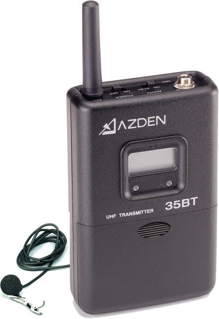AZDEN 35BT UHF bodypack transmitter for 305/325UPR