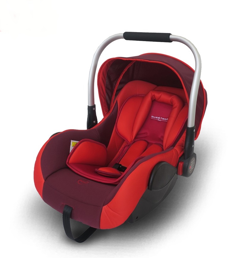 Baby Car Seat With Aluminum Handle - Red