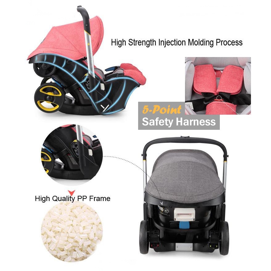 Baby Car Seat Carrier Stroller 4 In 1