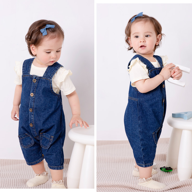 next baby girl denim dress