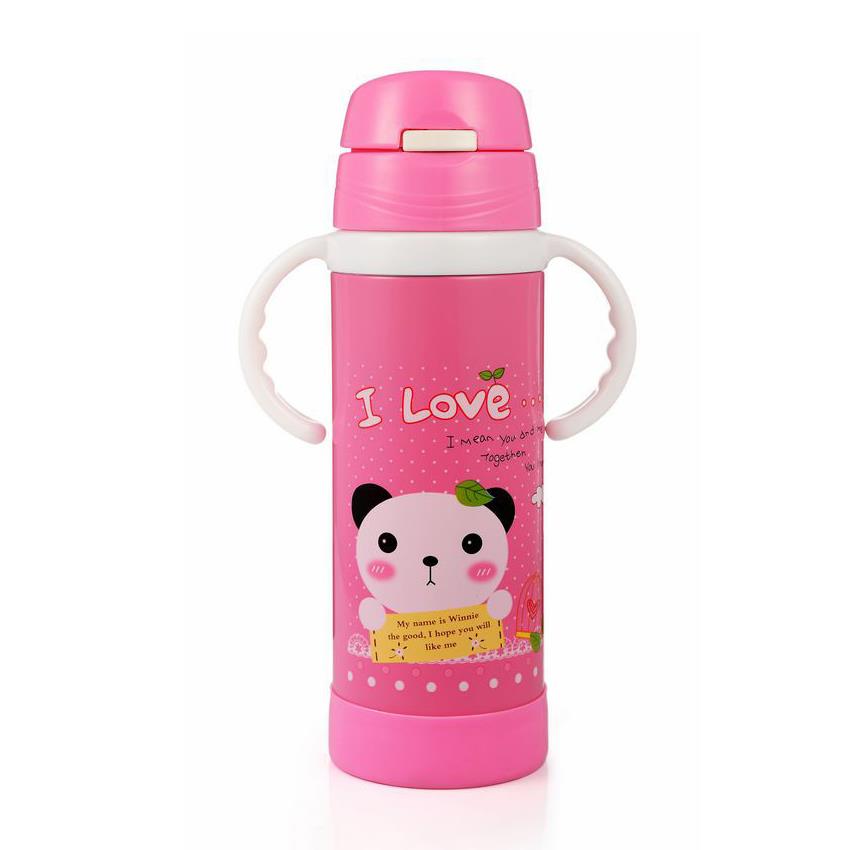 Baby Stainless Steel Thermal Bottle 420ml (Pink)