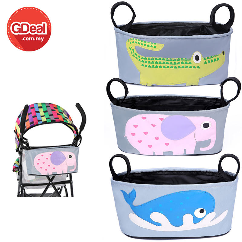 Baby Storage Bag Cartoon Hanging Diaper Holder Stroller Organizer
