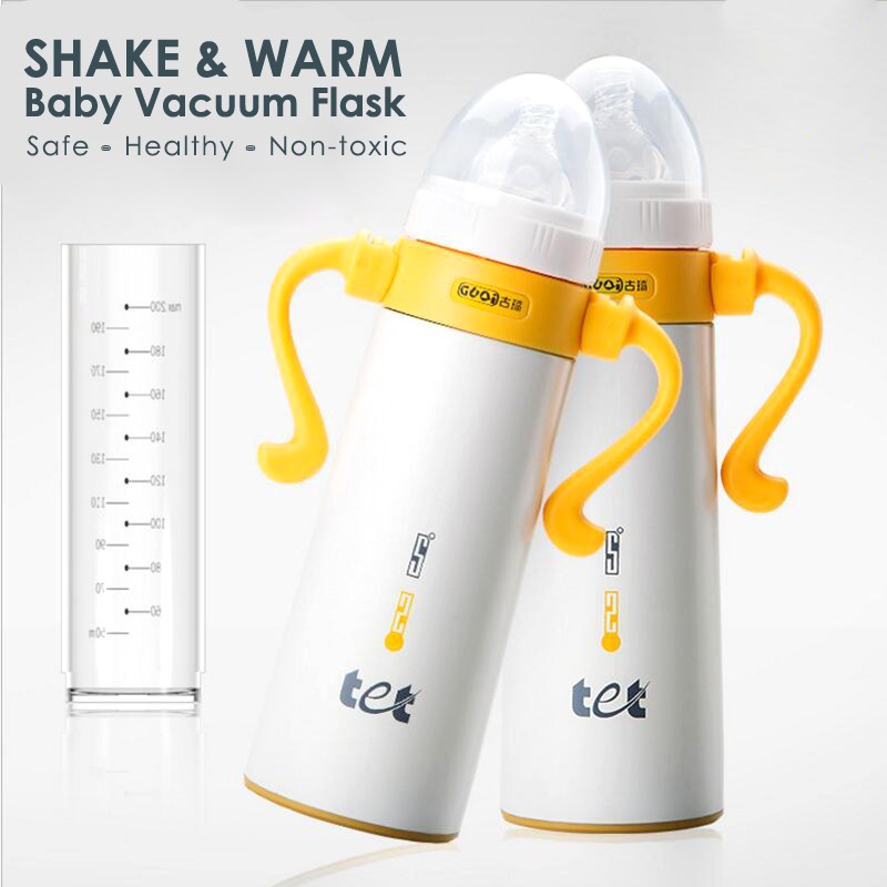 Baby Thermal Auto Warmer Milk Bottle Glass Thermos Vacuum Flask