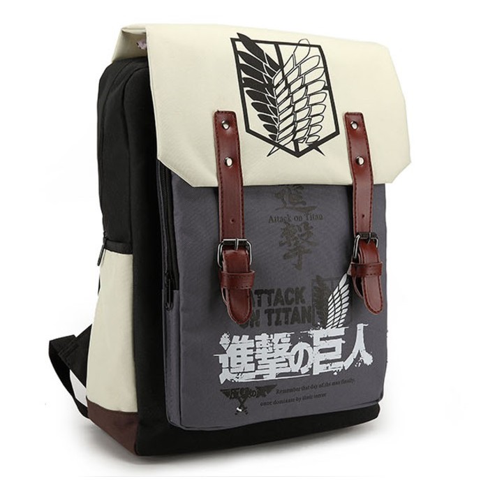 Bag Backpack Man Lelaki Set PU Bag Men Anime Backpack Bag Beg