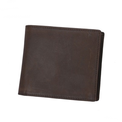 Bag Genuine DKER Cowhide Leather Men RFID Blocking Wallet