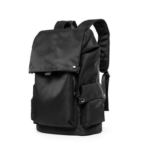 Bag Men Canvas Backpack Laptop Bag Waterproof Casual Travel Black Beg 371