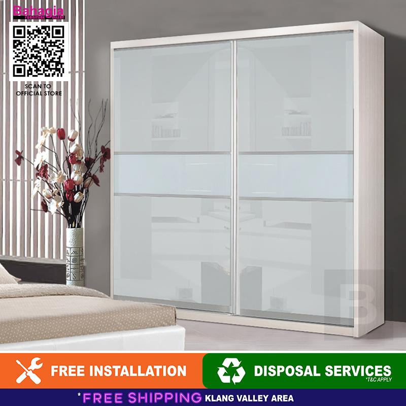 Bahagia 8 X 8 Malix Sliding Wardrobe Anti Jump