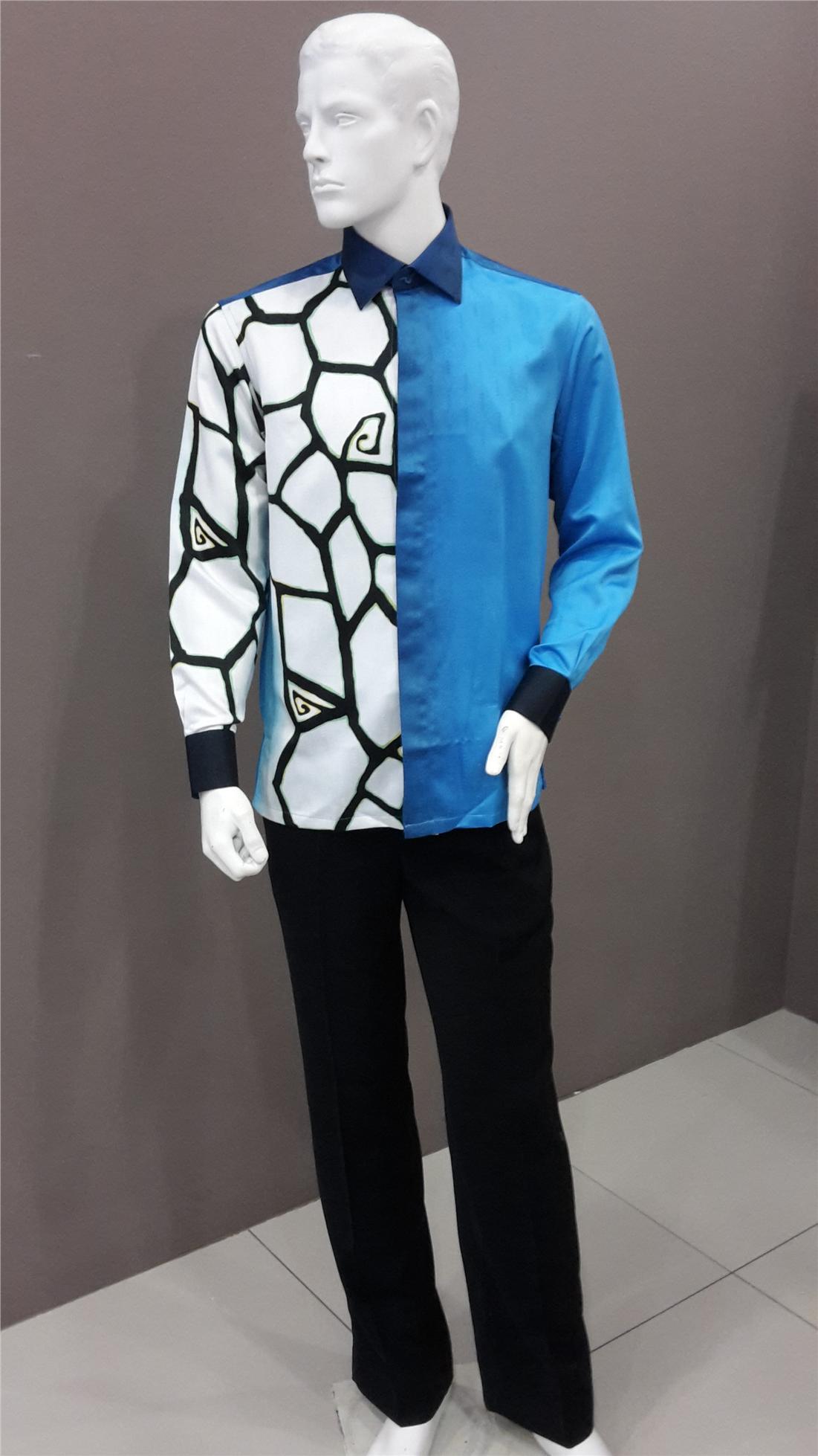 Fesyen Kemeja Batik Lelaki  K7 Baju Kemeja Lelaki  Corak 