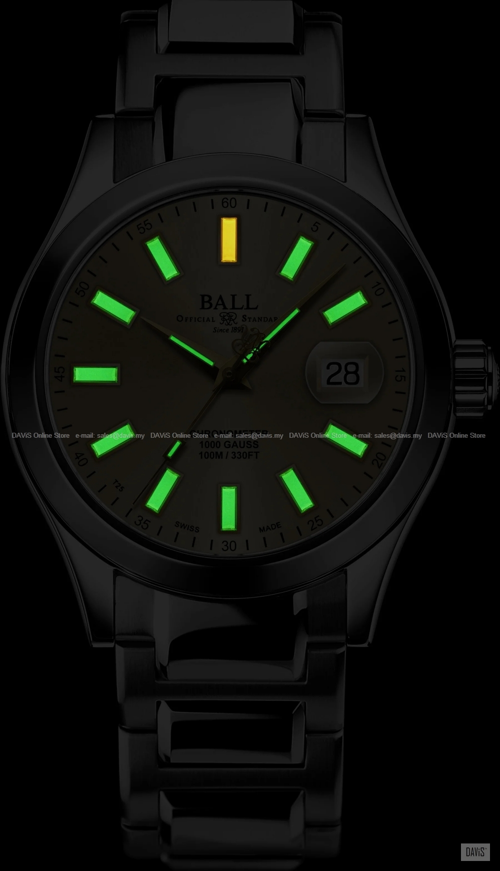 BALL Watch NM9026C-S39CJ-YE Engineer III Marvelight Chronometer 40mm