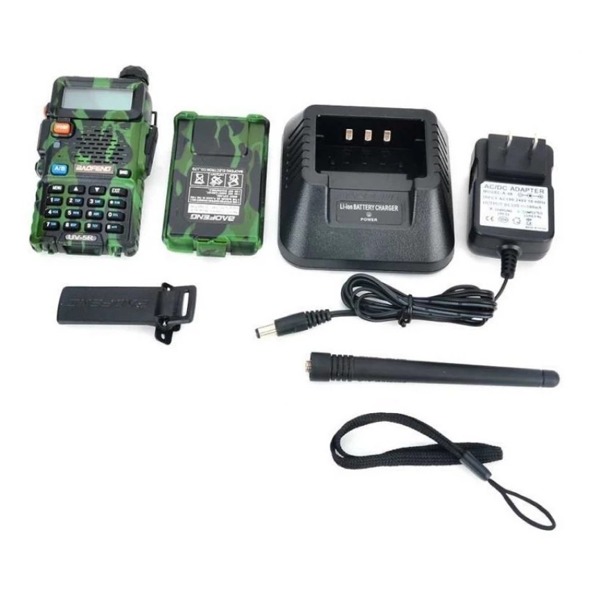 BAOFENG UV-5R 1.5 &quot; LCD 5W Dual Band 128-CH Walkie Talkie Camouflage