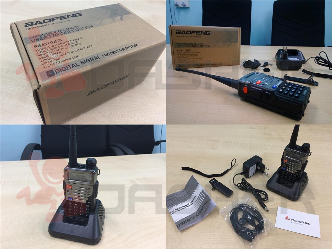 Baofeng UV-5RE 5W 128CH VHF/UHF Dual Band UV5RE Walkie Talkie Original