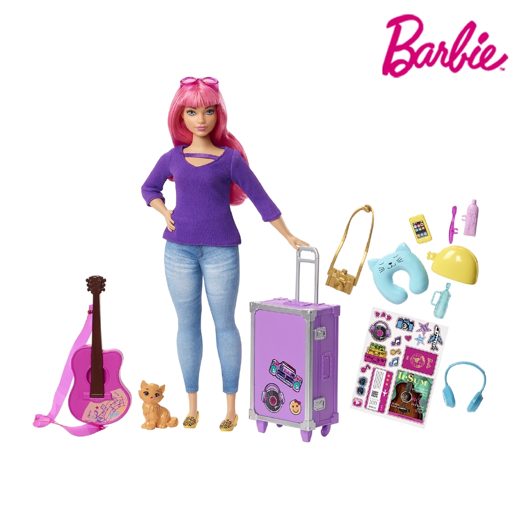 Barbie Daisy And Travel Set With Puppy Luggage And Accessories