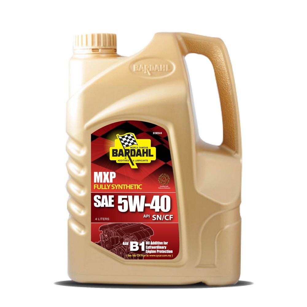 BARDAHL FULLY SYNTHETIC ENGINE OIL SAE 5W-40 (API SN/CF) 4 LITERS