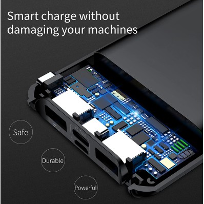 Baseus Ultra-Thin 10000mAh Powerbank Dual USB Fast Charging