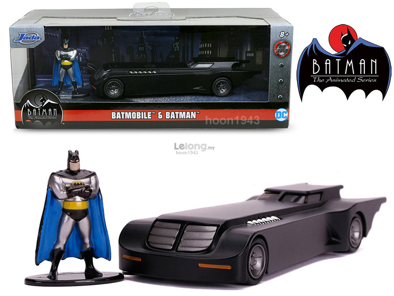 Batman &amp; Batmobile Batman Animated Series Batmobile w/ Batman Figure