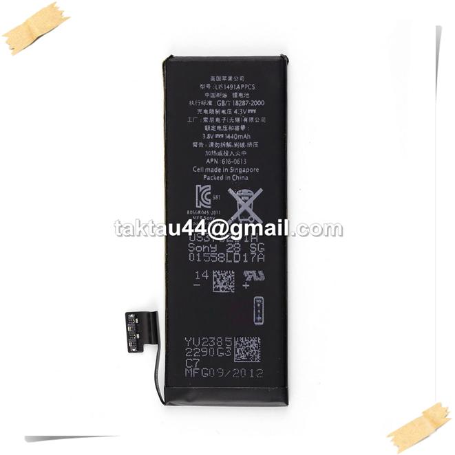  New Battery 1440mAh Replacement With Flex Cable For iPhone 5 