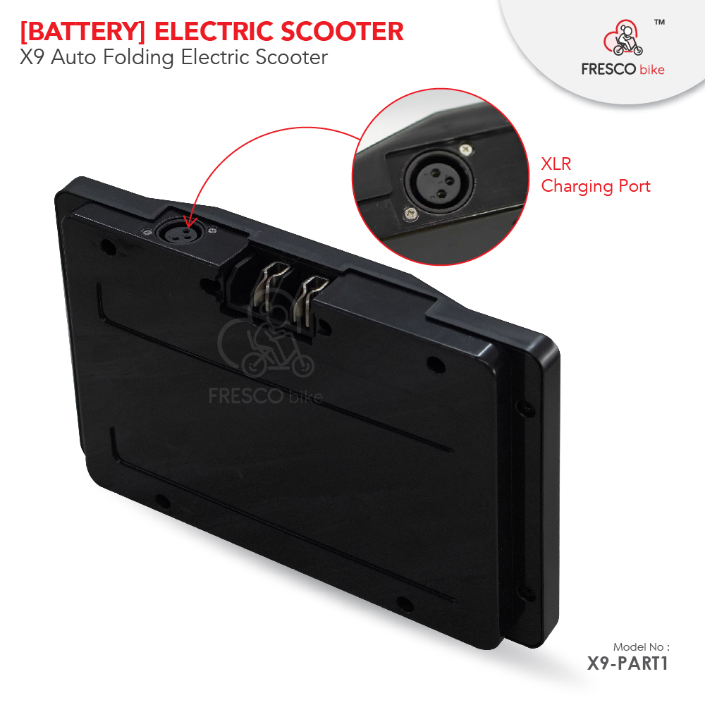 [Battery] Lithium 24V 10AH Electric Scooter Auto Folding X9