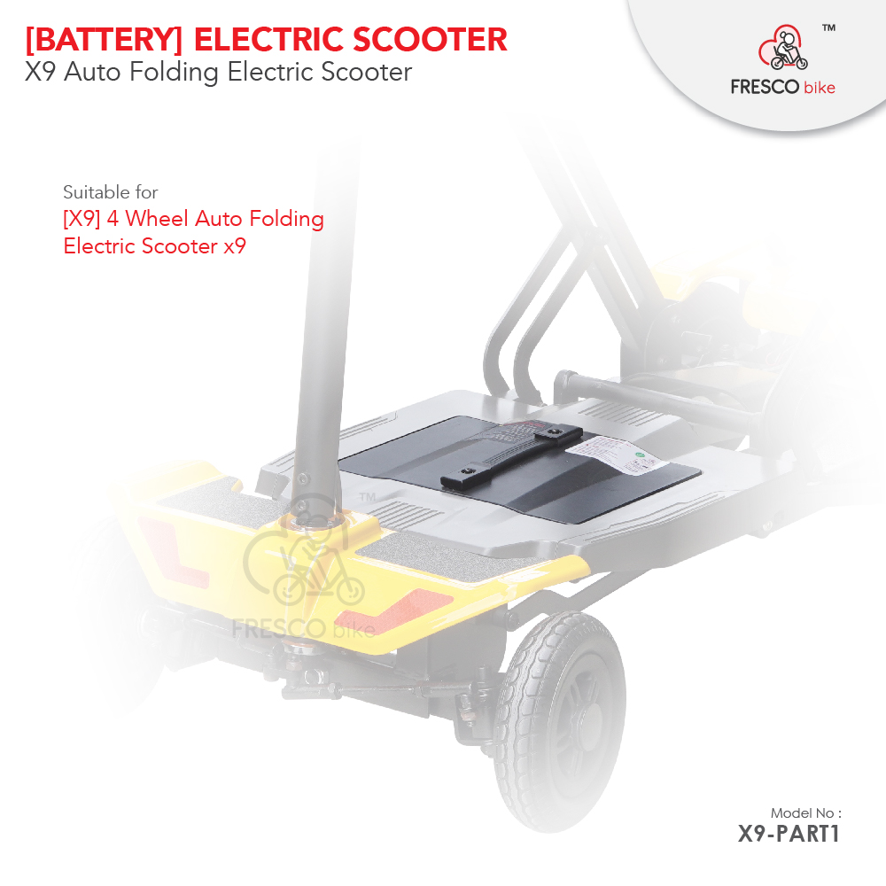 [Battery] Lithium 24V 10AH Electric Scooter Auto Folding X9