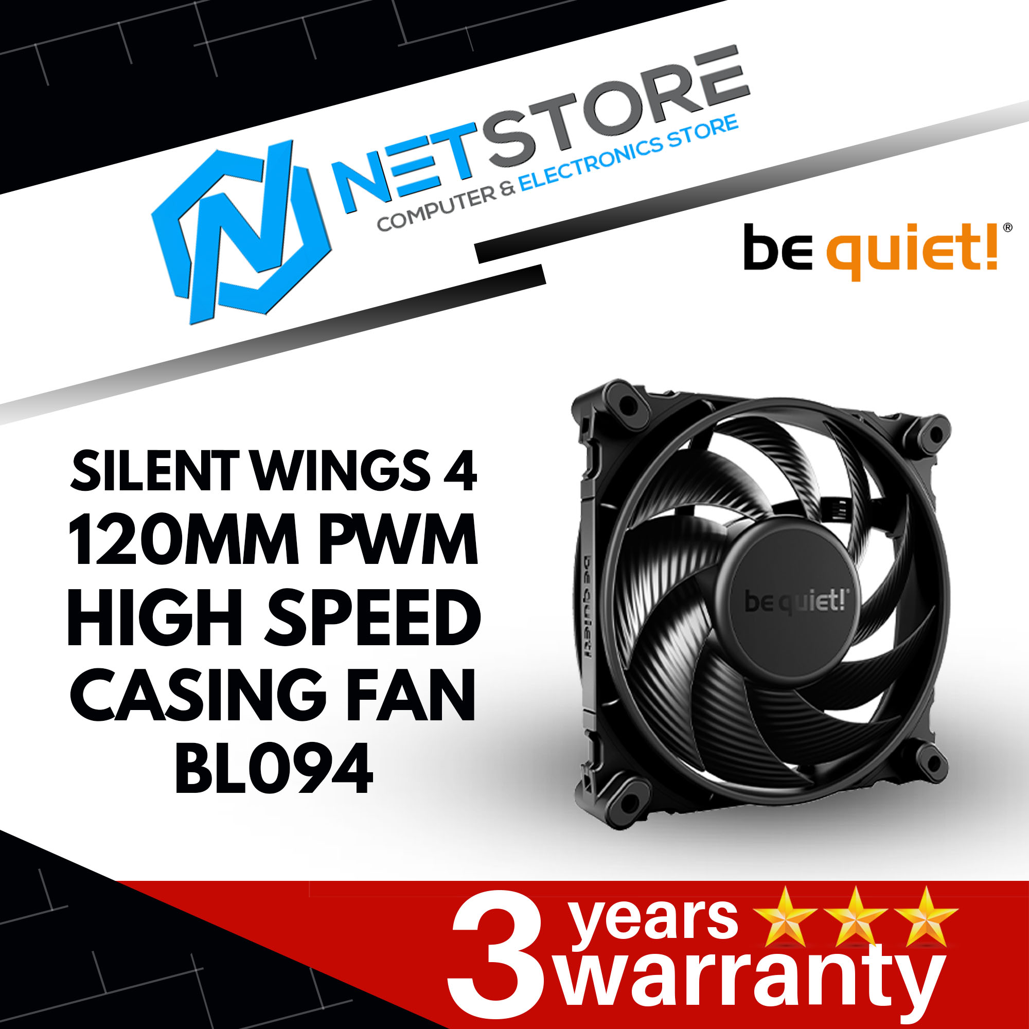 BE QUIET! SILENT WINGS 4 120MM PWMHIGH SPEED CASING FAN - BL094