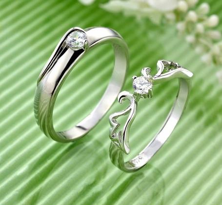 Beautiful Angel Couple Rings 3730