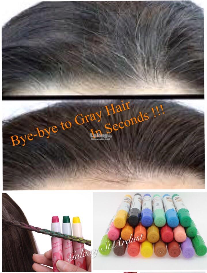 Beauty Hair Dye Waxy Crayon Stick Pen Easy Highlight Color Washable