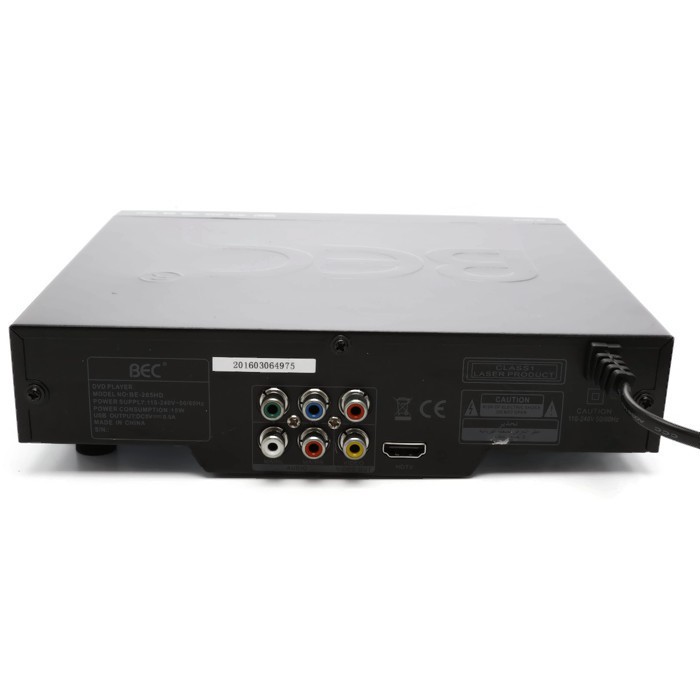 BEC DVD PLAYER BE 265HD WITH USB (ONLY FOR MP3)