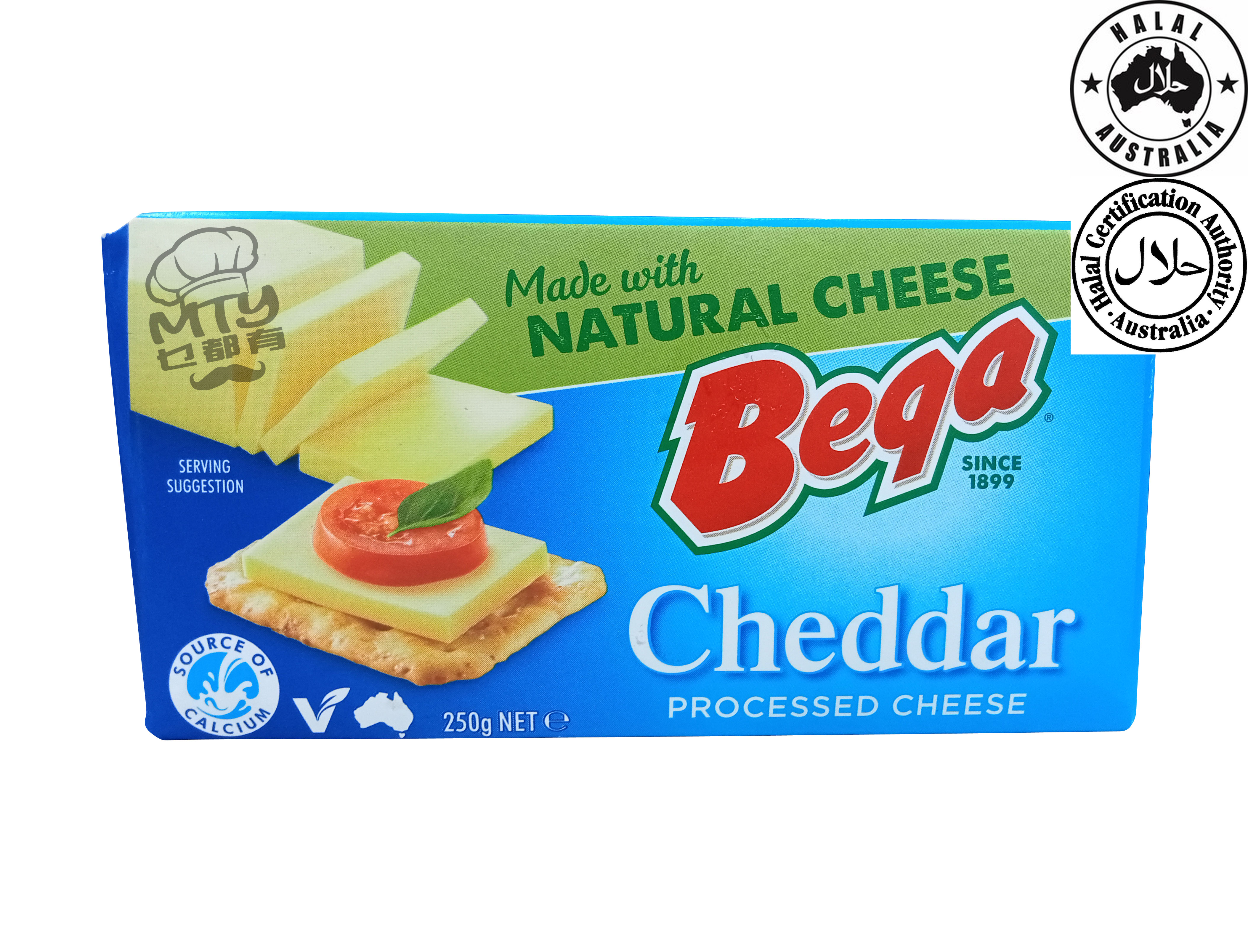 BEGA Processed Cheese Cheddar 250g