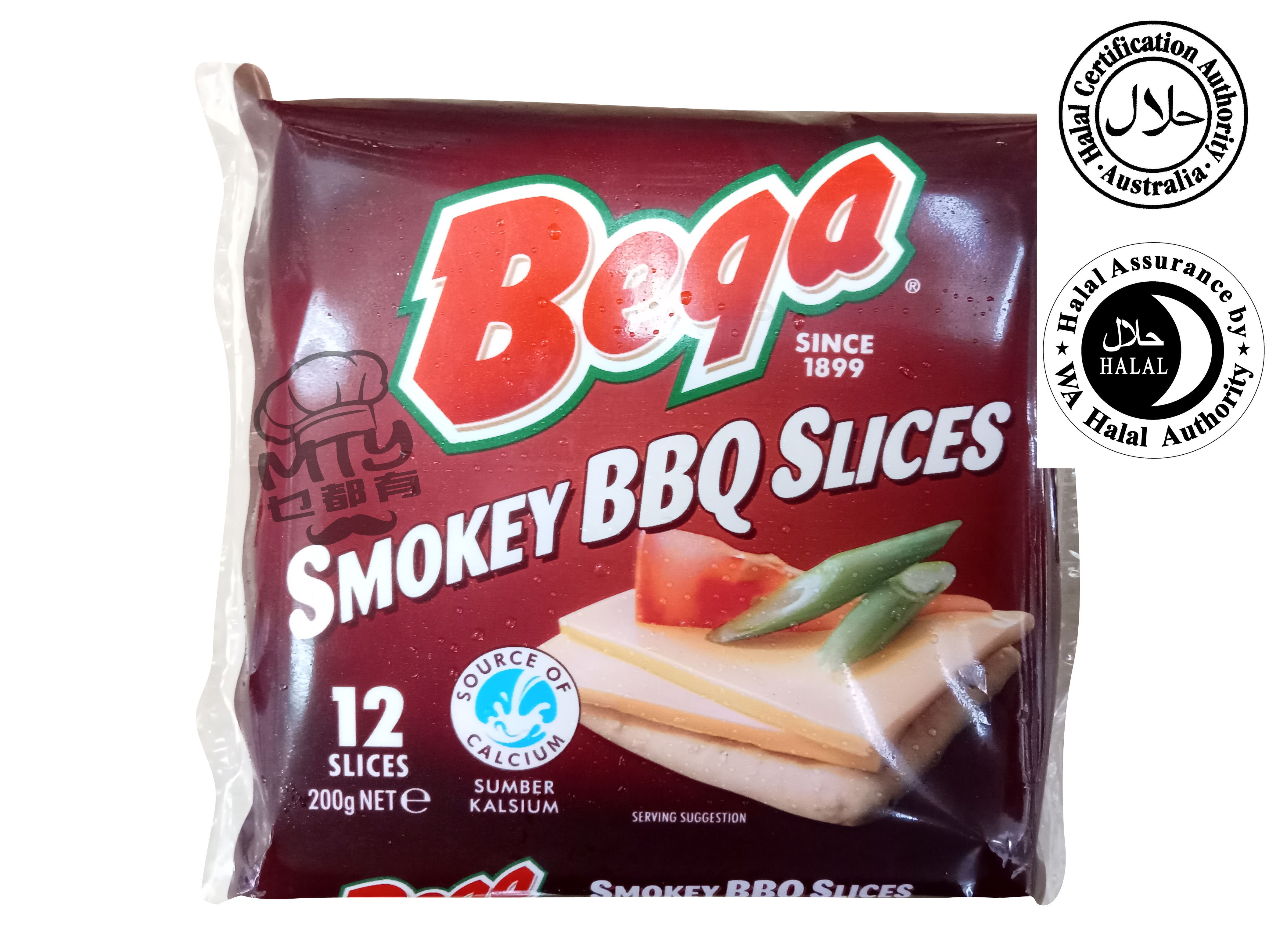 BEGA (Smokey BBQ) Slices Cheese 200g