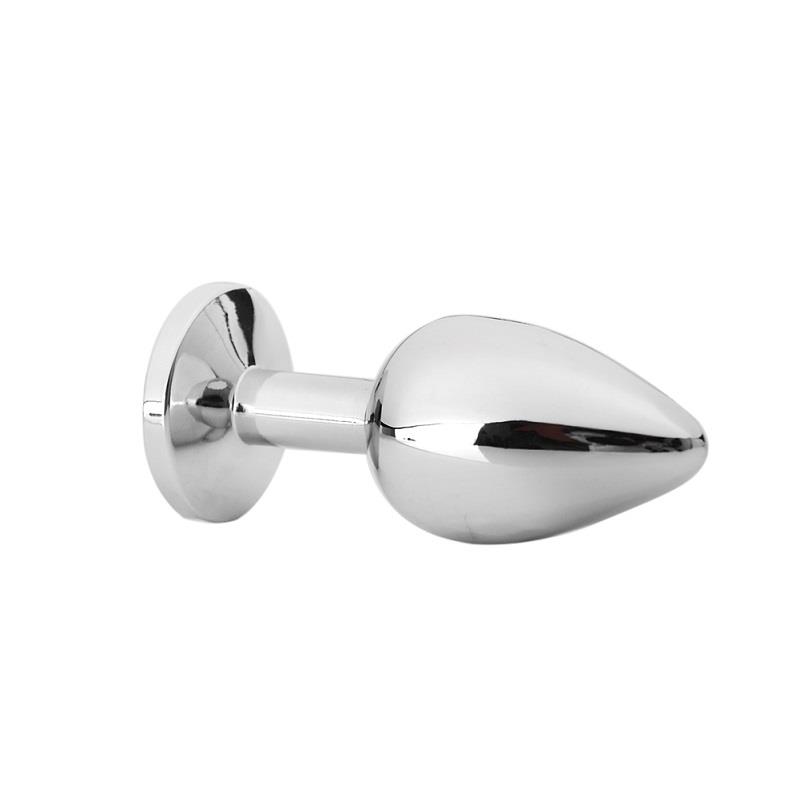 Bejeweled Stainless Steel Butt Plug Medium 1pc for Anal Toy for Sex Bejeweled Stainless Steel Butt Plug Medium 1pc for Anal Toy for Sex