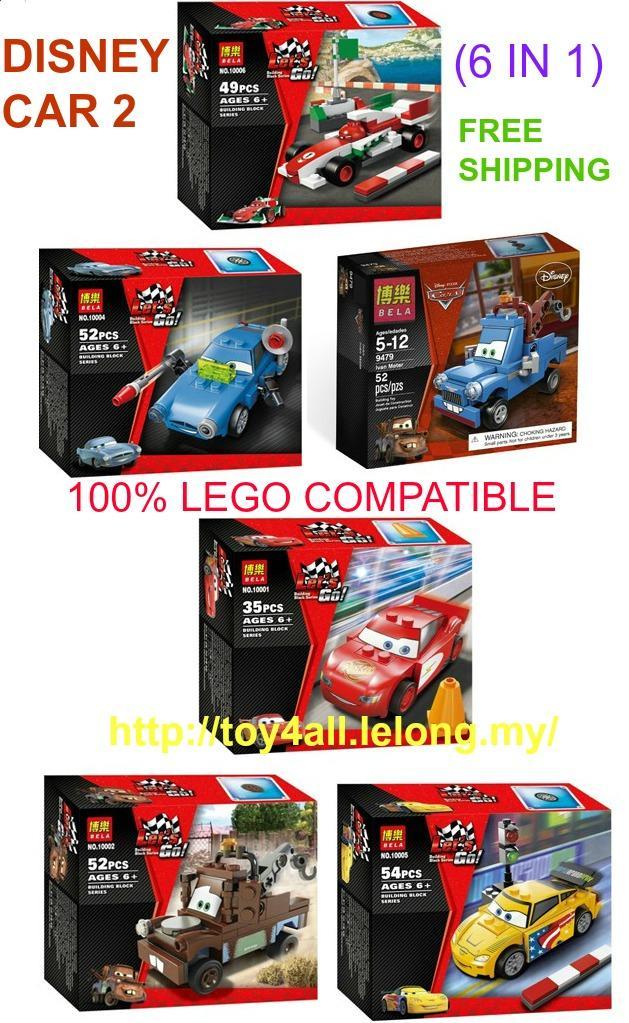 Bela Disney Car 2 Lego Compatible Br End 3 10 2020 6 26 Pm Bela Disney Car 2 Lego Compatible Brick 6 In 1 Free Shipping