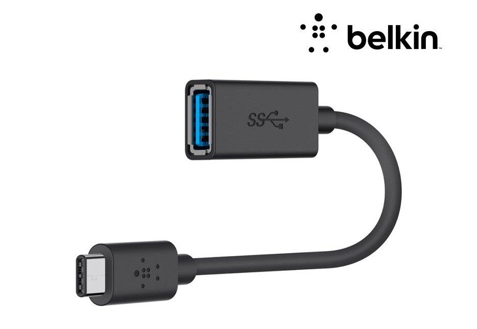 Belkin 3.0 USB-C to USB-A Adapter (Also Known as USB Type-C) Black 