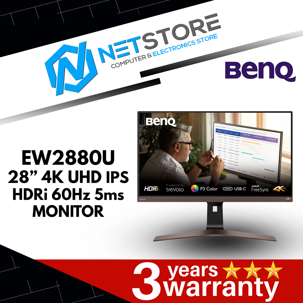 BENQ EW2880U 28&#8221; 4K UHD IPS HDRi 60Hz 5ms MONITOR