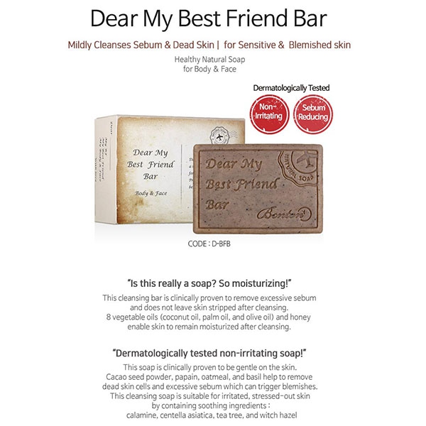 Benton Dear My Best Friend Bar Soap 85g