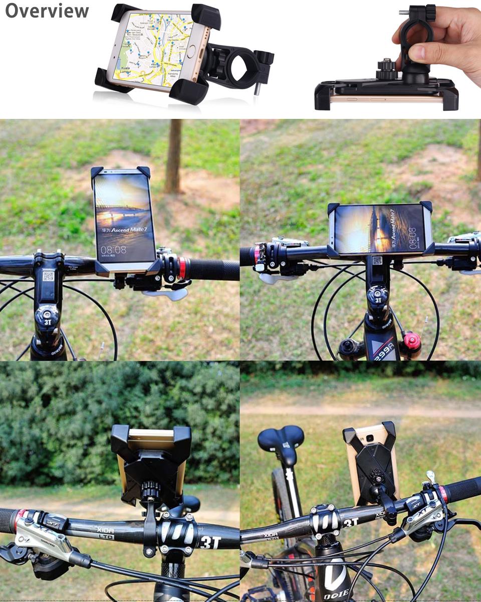Bicycle Handlebar Mount Holder For Handphone
