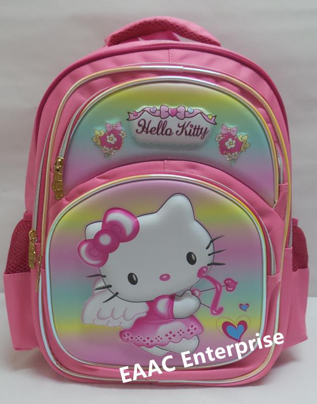 Big 3D Hello Kitty Primary Secondary School Bag Backpack Beg Sekolah