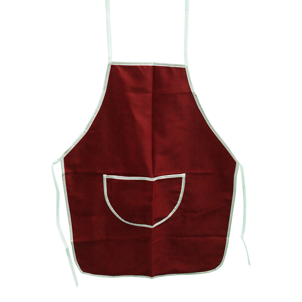 BIGSPOON Cotton Apron For Women and Men PVC Layer - Red [9503R]