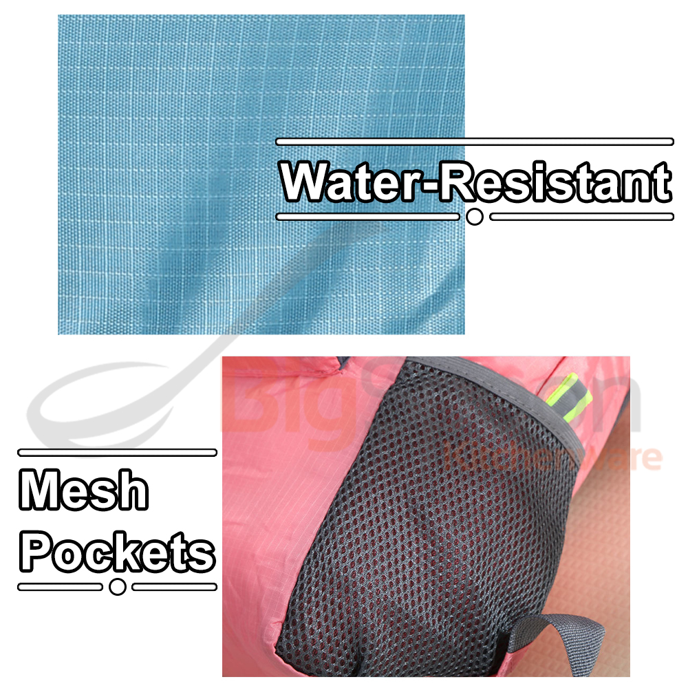 BIGSPOON Foldable Travel Backpack Waterproof Nylon Lightweight Sports
