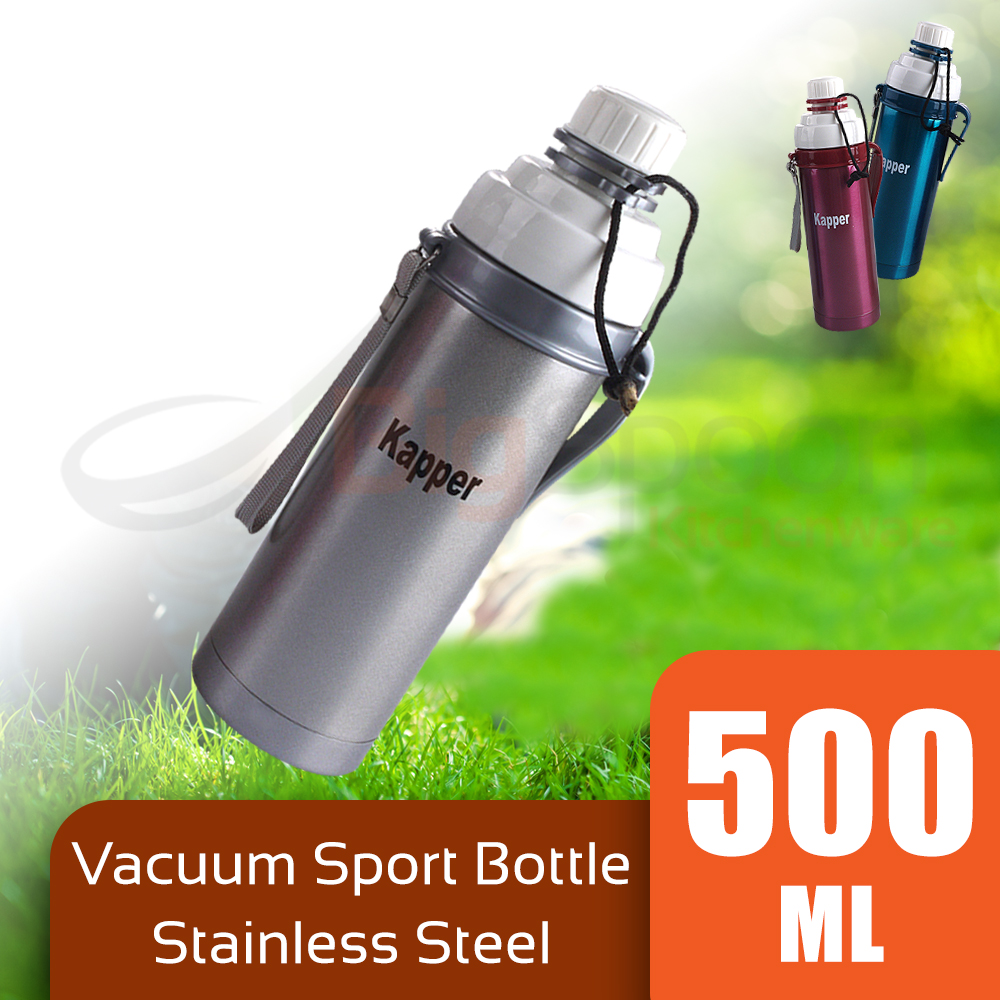 BIGSPOON KAPPER Vacuum Sport Bottle 500ml Stainless Steel Thermal
