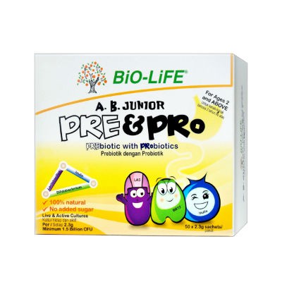 BIO-LIFE A.B. Junior Pre  &amp; Pro 50 Sachets (Single)