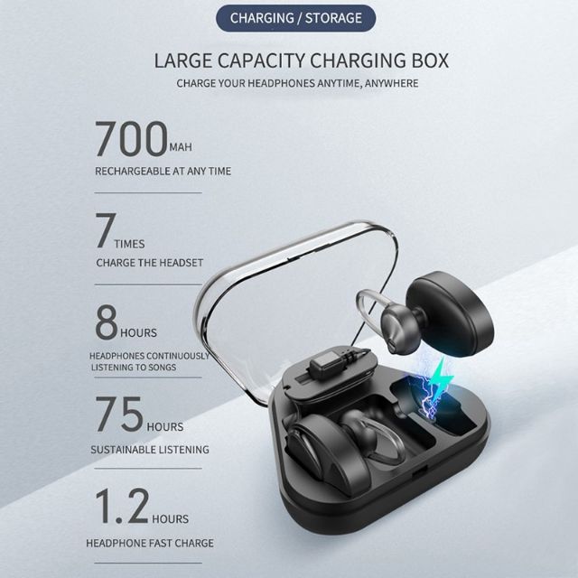 BL02 Wireless Earbuds Bluetooth Earphone with Charge Storage Box 300  &amp;700