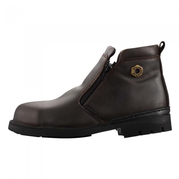 BLACK HAMMER BH4663 Mid cut Zip on Safety Shoes