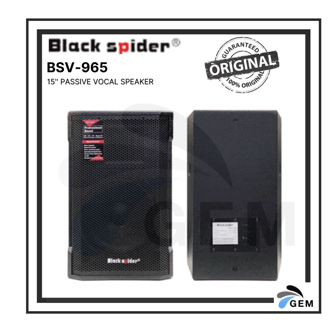 BLACK SPIDER 15&#39;&#39; PASSIVE VOCAL SPEAKER (BSV-965)