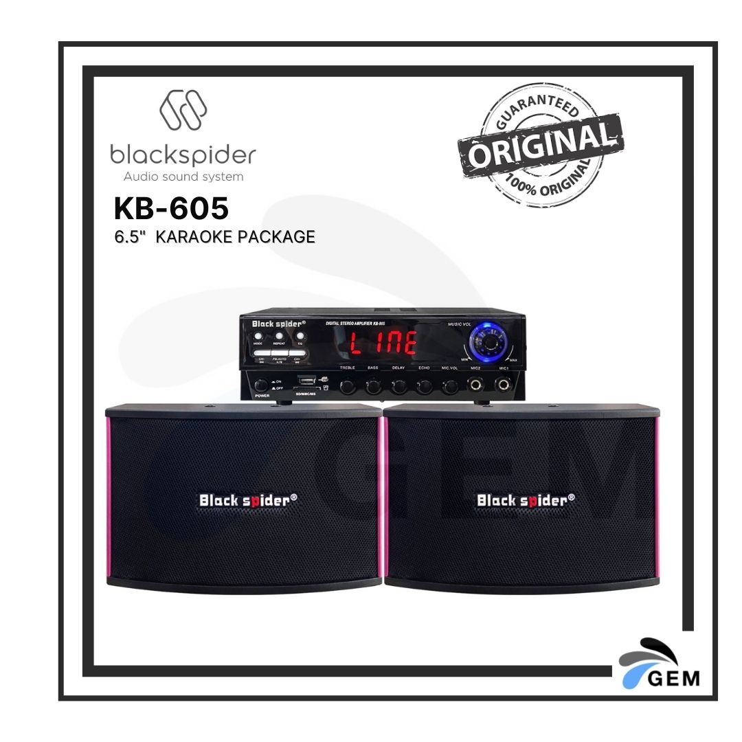 BLACK SPIDER 6.5&quot; Karaoke Package (KB-605)