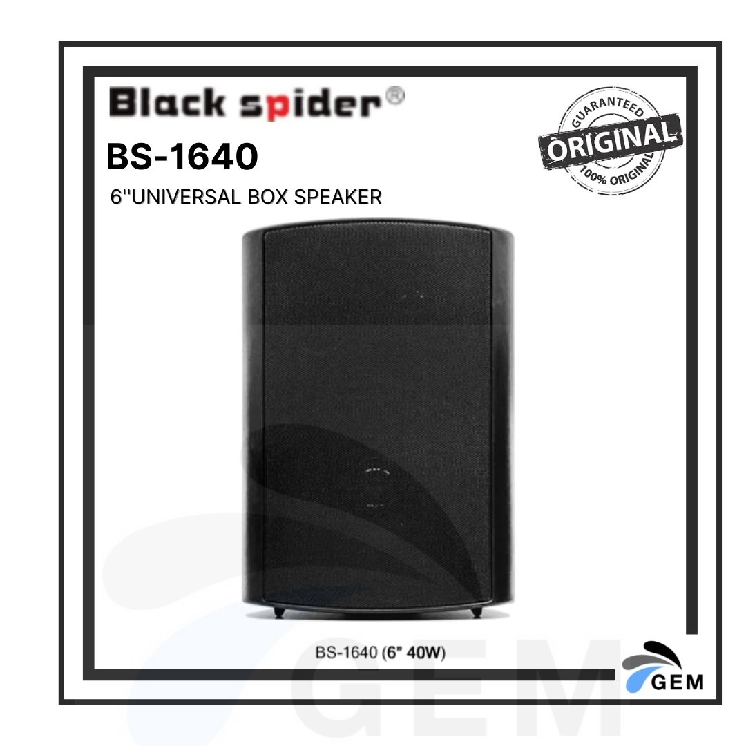 BLACK SPIDER 6&#39;&#39; UNIVERSAL BOX SPEAKER (BS-1640)