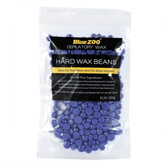 Blue Zoo Hard Wax Beans 100g No Strip Depilatory Hot Film Wax Hair Removal Cre