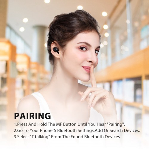 Bluedio T Talking Mini Bluetooth 5.0 Earbud Wireless Sports Earphone