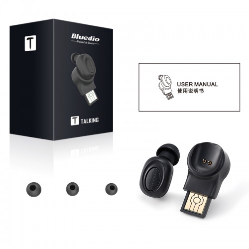 Bluedio T Talking Mini Bluetooth 5.0 Earbud Wireless Sports Earphone