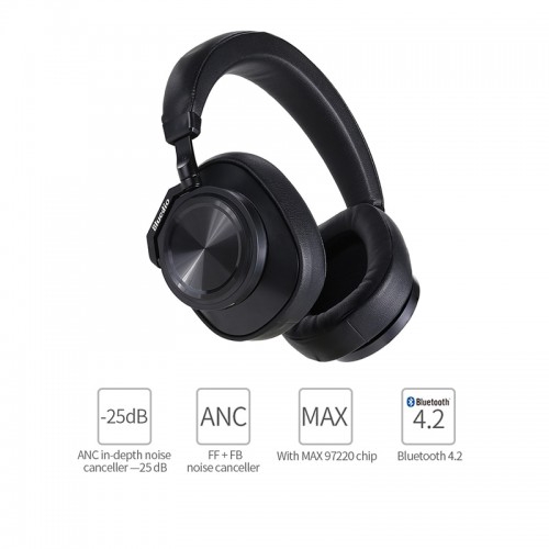 Bluedio T6 Active Noise Cancelling Wireless Bluetooth Headphones With Mic
